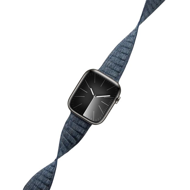 Crong Melange – magnetinis dirželis, skirtas Apple Watch 42/44/45/49 mm (mėlynas melanžas)