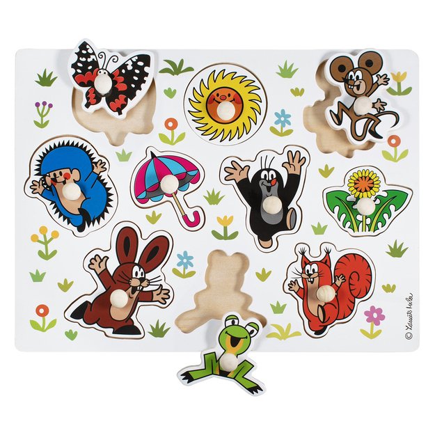 Medinis įdėklas dėlionei „Kurmis“ 2