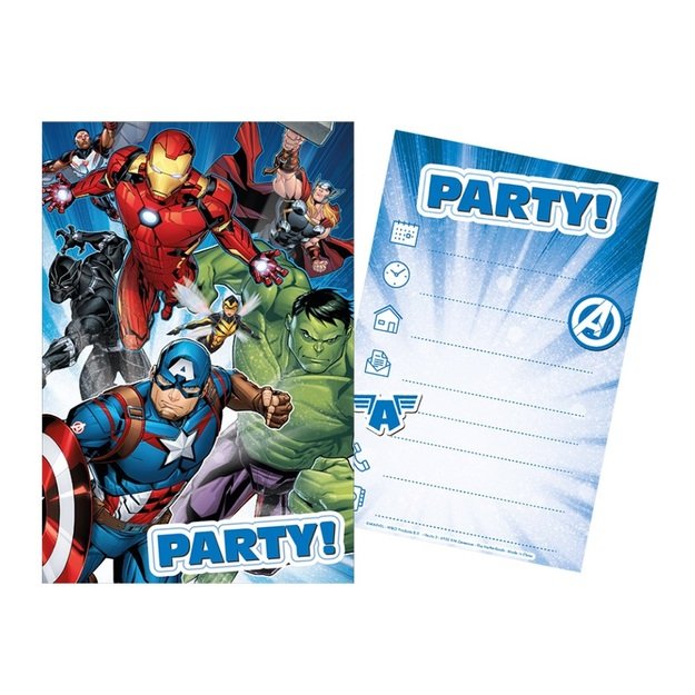 Keršytojų vakarėlio rinkinys 5 kvietimai 5 vokai