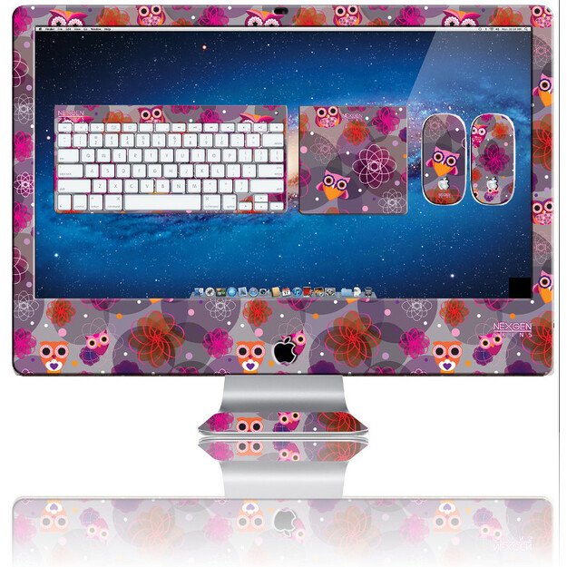 „Nexgen Skins“ su 3D efektu, skirta „iMac 27“ („Owlettes 3D“) 1