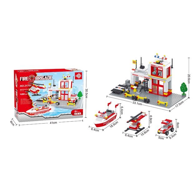 BLOXO ugniagesio konstravimo rinkinys, 368 dalys 6