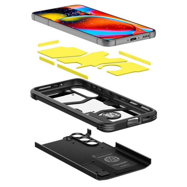 „Spigen Tough Armor“ – „Samsung Galaxy S23“ dėklas (juodas) 6