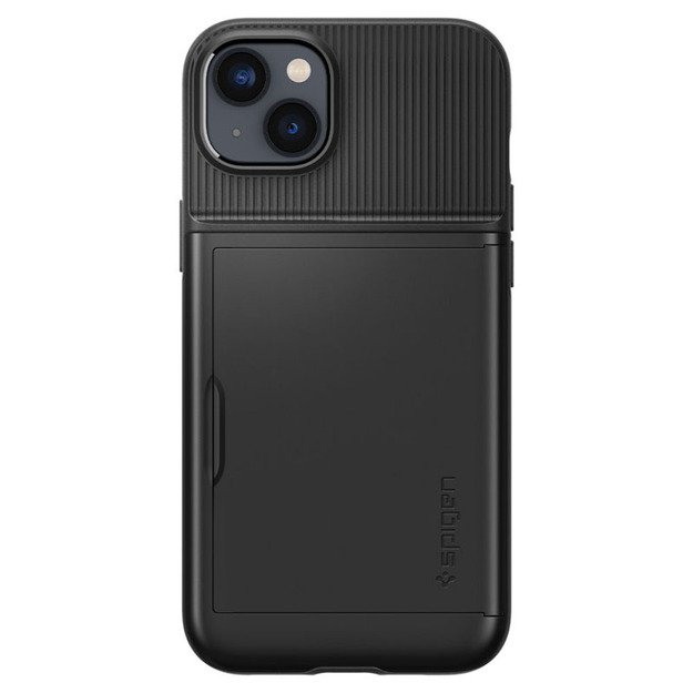 „Spigen Slim Armor CS“ – dėklas, skirtas „iPhone 15 Plus“ / „iPhone 14 Plus“ (juodas)