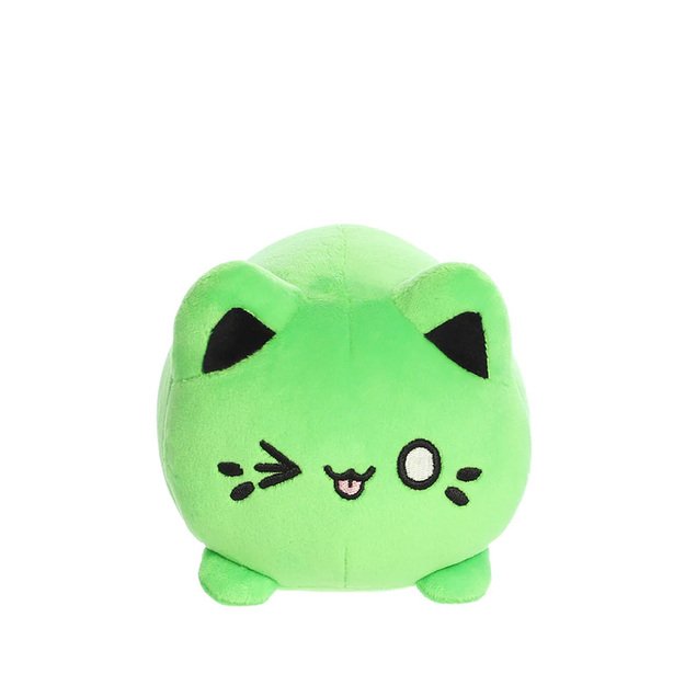 Tasty Peach - pliušinis talismanas 9 cm Toxic Green Meowchi