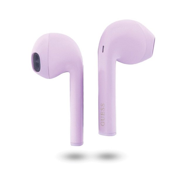 „Guess True Wireless Script Logo BT5.3“ – TWS ausinės + įkrovimo dėklas (violetinės) 3