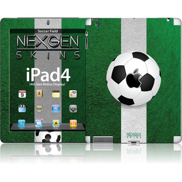 „Nexgen Skins“ su 3D efektu, skirta „iPad 2/3/4“ (futbolo laukas 3D) 1