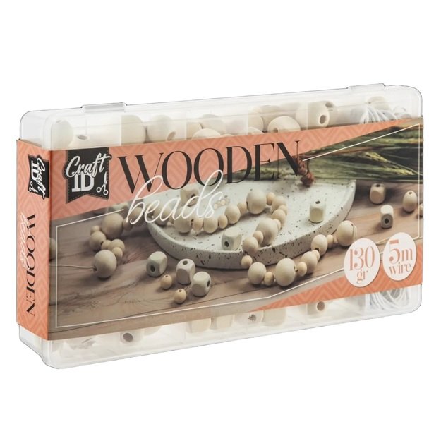 Medinių karoliukų rinkinys