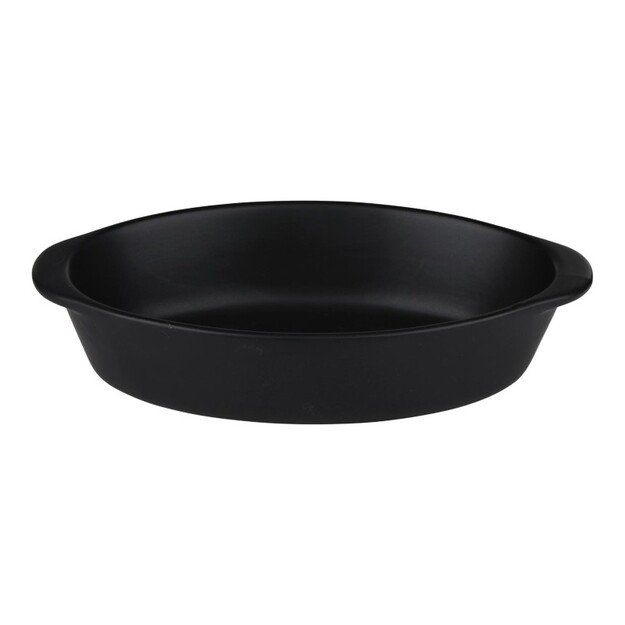 Alpina - keraminis orkaitės indas, ovalus, 20x12x5 cm, 470 ml (juodas) 2