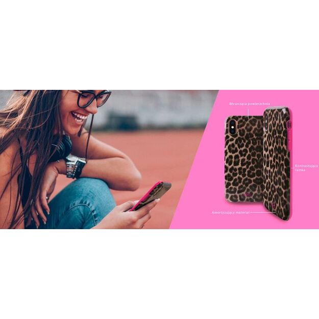 PURO Glam Leopard dangtelis – dėklas, skirtas iPhone Xs Max (Leo 2) 5