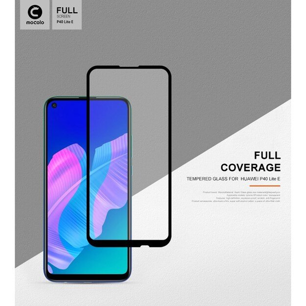 „Mocolo 2.5D Full Glue“ apsauginis stiklas, skirtas „Huawei P40 Lite E“