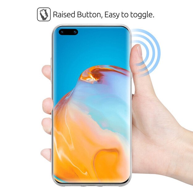 Crong Crystal Slim Cover – apsauginis dėklas, skirtas Huawei P40 Pro (skaidrus) 16