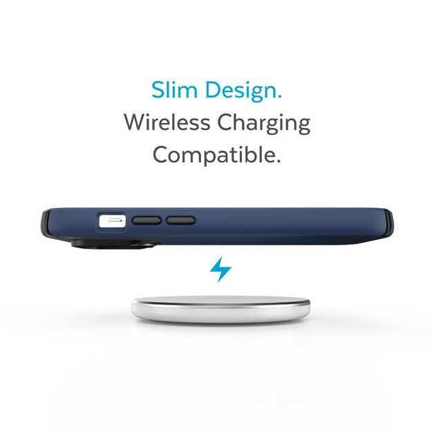 Speck Presidio2 Pro – iPhone 14 Pro Max dėklas su MICROBAN danga (Coastal Blue / Black / White) 40