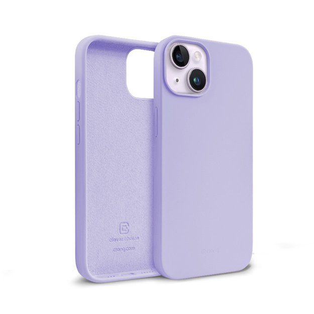 „Crong Color Cover“ skystas silikoninis dėklas, skirtas „iPhone 14 Max“ (violetinė) 9