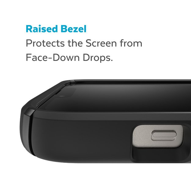 Speck Presidio2 Pro + MagSafe – iPhone 15 Plus / 14 Plus dėklas su MICROBAN danga (juoda / juoda / balta) 21