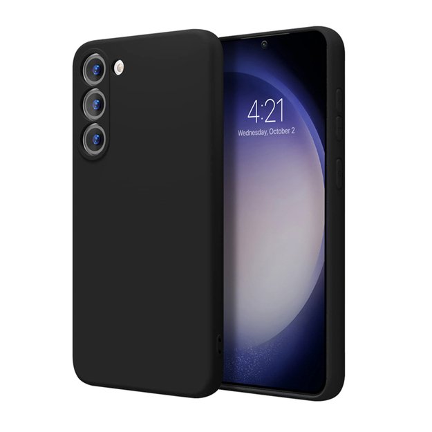 Crong Color Cover – dėklas, skirtas Samsung Galaxy S23+ (juodas)