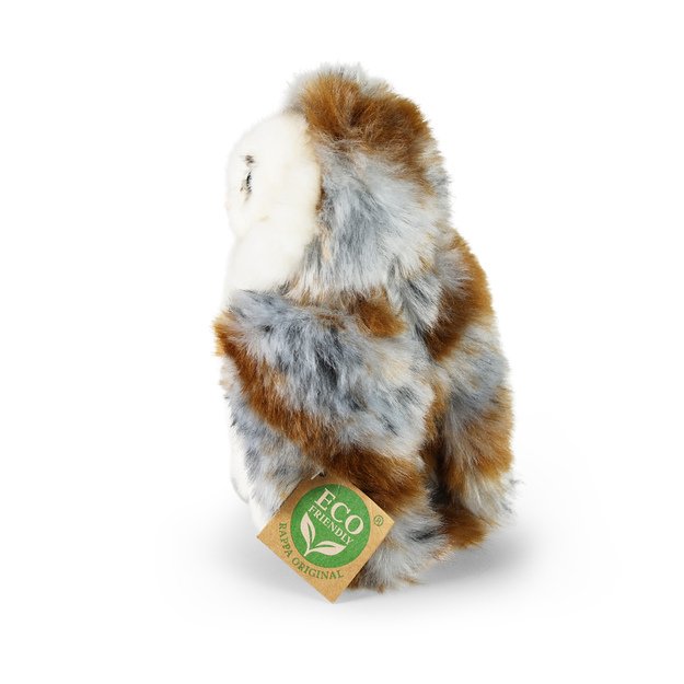 Plush common barn owl 17 cm ECO-FRIENDLY