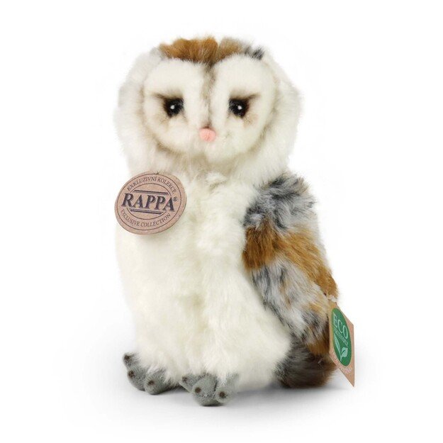 Plush common barn owl 17 cm ECO-FRIENDLY
