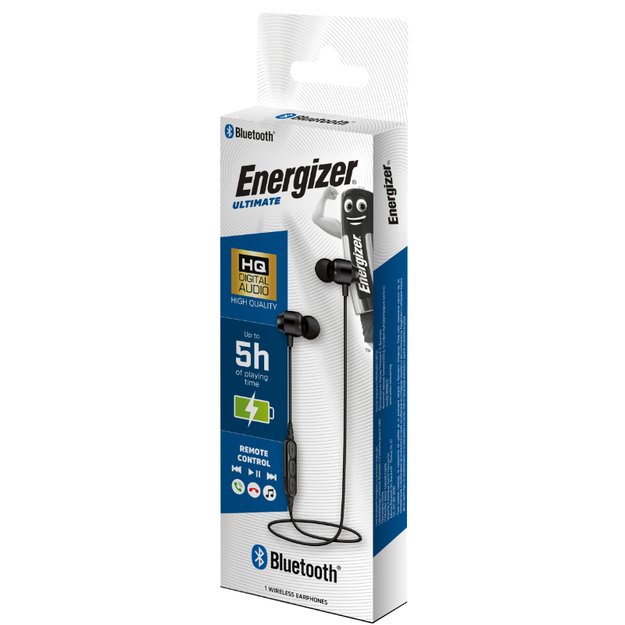 „Energizer Ultimate CIBT20“ – belaidės „Bluetooth“ ausinės V5.0 (juodos)