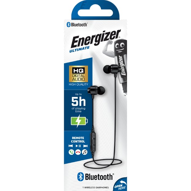 „Energizer Ultimate CIBT20“ – belaidės „Bluetooth“ ausinės V5.0 (juodos)