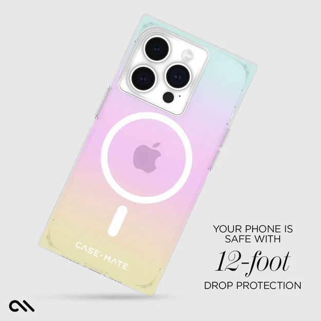 Case-Mate BLOX MagSafe – „iPhone 15 Pro“ dėklas (Vaivorykštės šerkšnas) 5