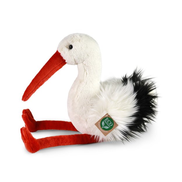 Plush stork 28 cm ECO-FRIENDLY