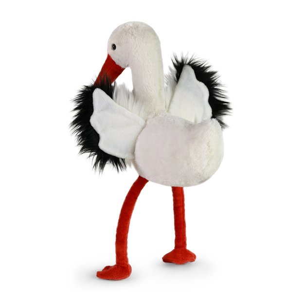 Plush stork 28 cm ECO-FRIENDLY