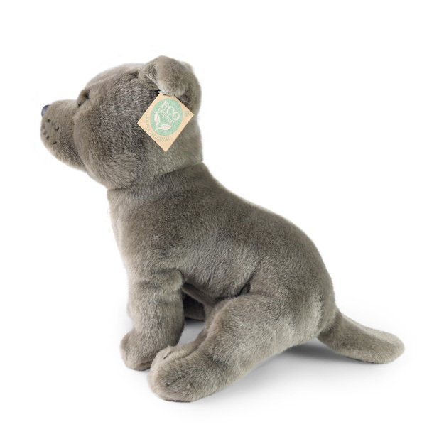 Plush Staffordshire Bull Terrier gray 30 cm ECO-F.