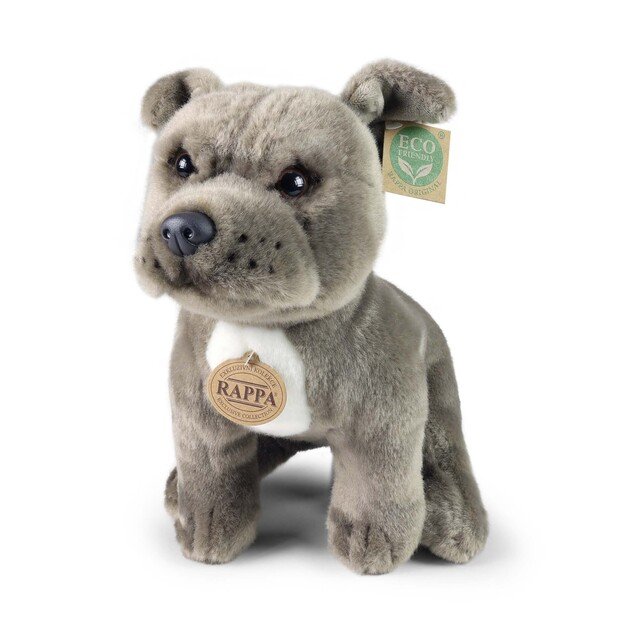 Plush Staffordshire Bull Terrier gray 30 cm ECO-F.