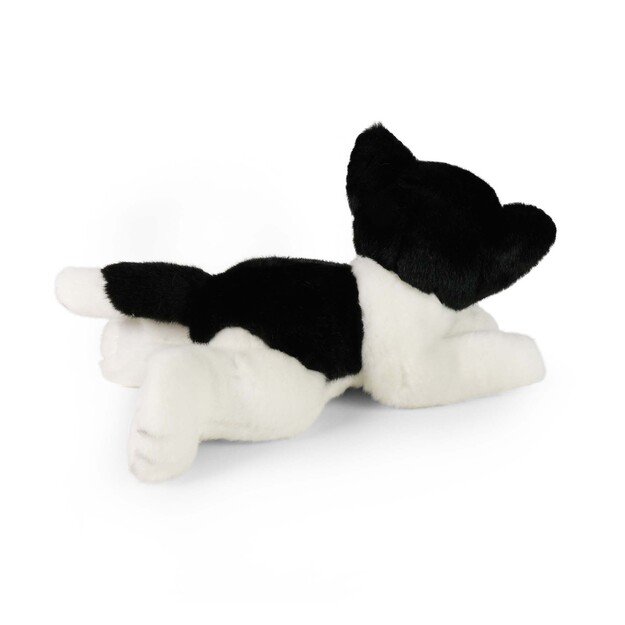 Plush white/black cat 30 cm ECO-FRIENDLY