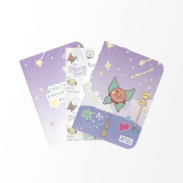 BT21 - Set of A6 SHOOKY notebooks (3 pieces) 1