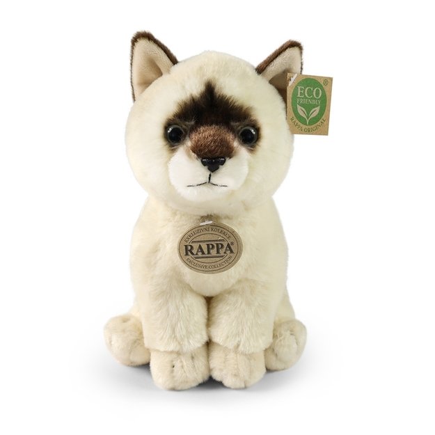 Rappa - Plush realistic mascot Ragdoll cat sitting 23 cm Eco-Friendly Soft Collection 2