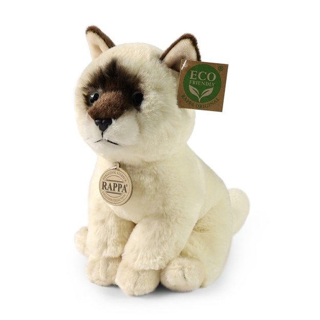 Rappa - Plush realistic mascot Ragdoll cat sitting 23 cm Eco-Friendly Soft Collection 1