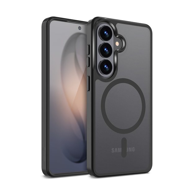 Crong Hybrid Matte Magnetic - MagSafe Case Samsung Galaxy S26 (Black) 1