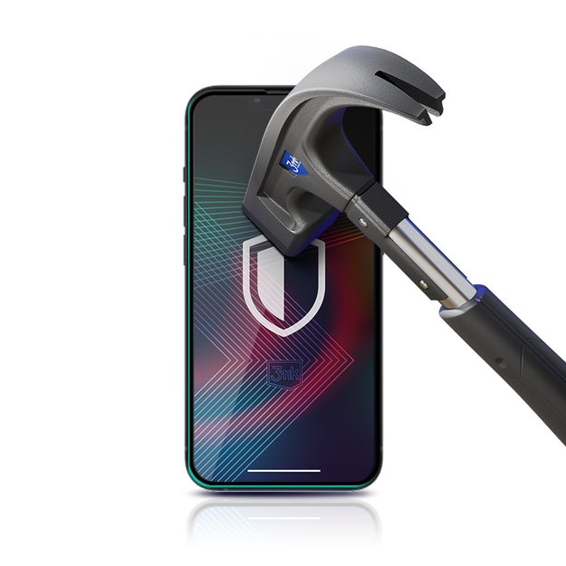 3mk HardGlass Max Lite – grūdintas stiklas, skirtas iPhone 13 / iPhone 13 Pro (juodas) 3