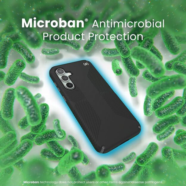 Speck Presidio2 Grip – dėklas, skirtas Samsung Galaxy S23 FE (juodas / juodas / baltas) 15