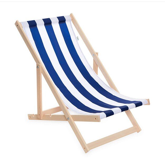 Garden beach foldable lounger Baby Mix blue and white