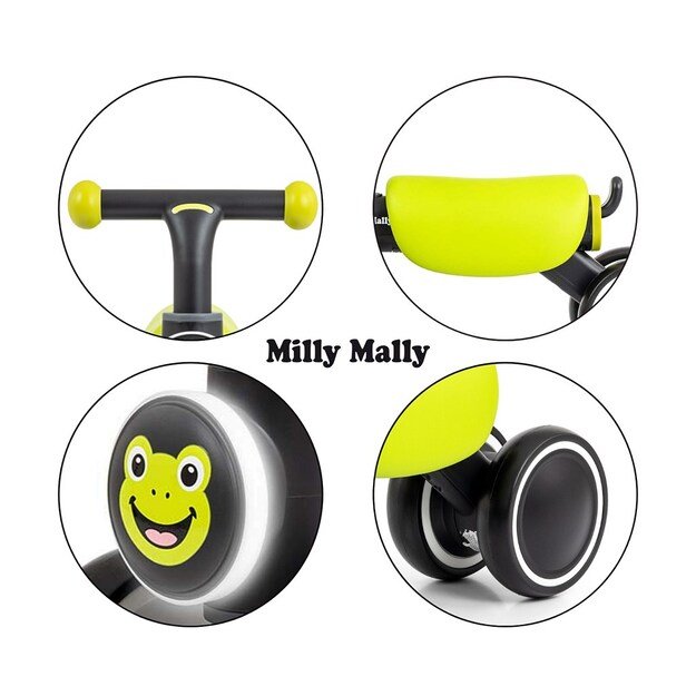 Children s balance bike Milly Mally York green 10