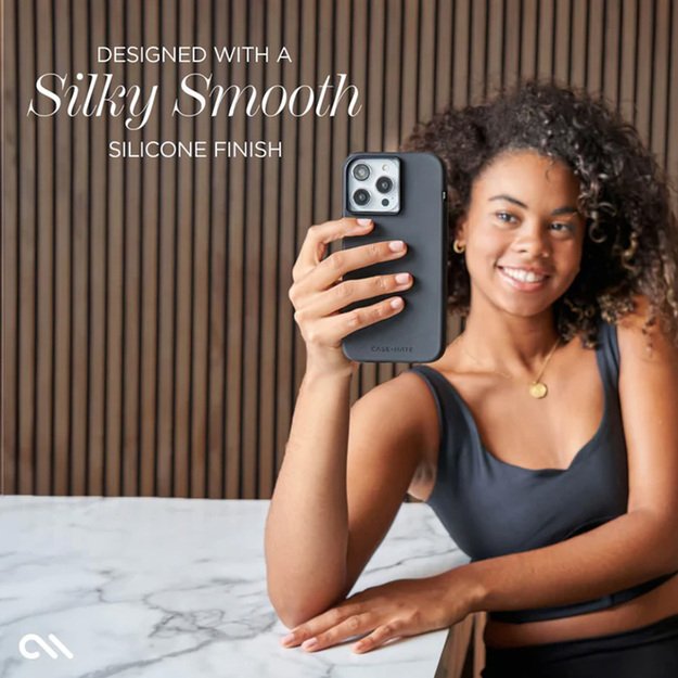 Case-Mate Silicone MagSafe – dėklas iPhone 15 Pro Max (juodas) 17