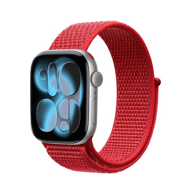 Crong Nylon - Sport Band for Apple Watch 38/40/41/42 mm (Red Fusion)