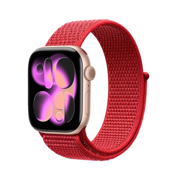 Crong Nylon - Sport Band for Apple Watch 38/40/41/42 mm (Red Fusion)