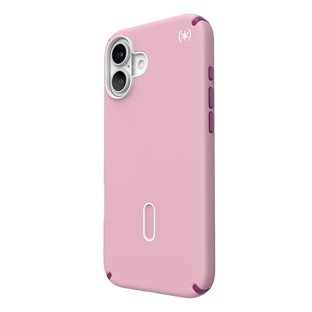 Speck Presidio2 Pro ClickLock & MagSafe – dėklas, skirtas iPhone 16 Plus (trečiadienio rožinė / Boysenberry violetinė / balta) 23