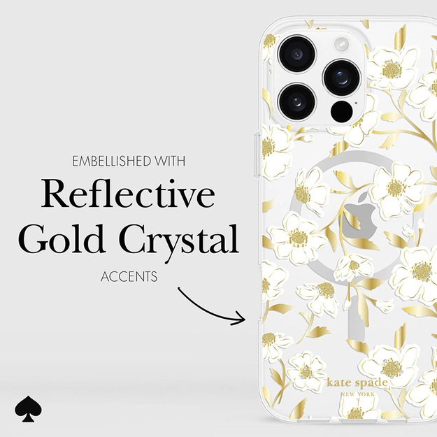 Kate Spade Niujorko apsauginiai brangakmeniai „MagSafe“ – dėklas, skirtas „iPhone 16 Pro Max“ („Sunshine Floral“) 25