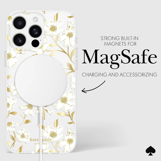 Kate Spade Niujorko apsauginiai brangakmeniai „MagSafe“ – dėklas, skirtas „iPhone 16 Pro Max“ („Sunshine Floral“) 23