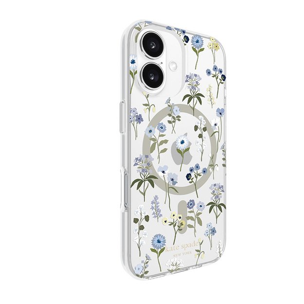 Kate Spade New York Protective MagSafe – dėklas, skirtas iPhone 16 (Precious Bloom)