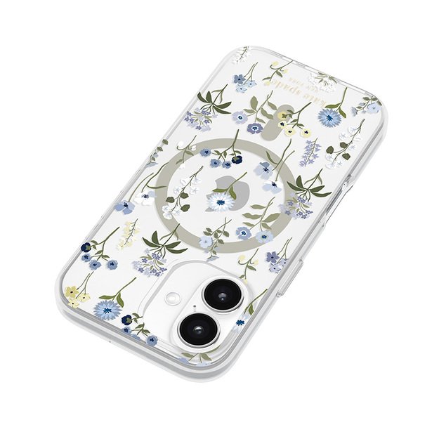 Kate Spade New York Protective MagSafe – dėklas, skirtas iPhone 16 (Precious Bloom)