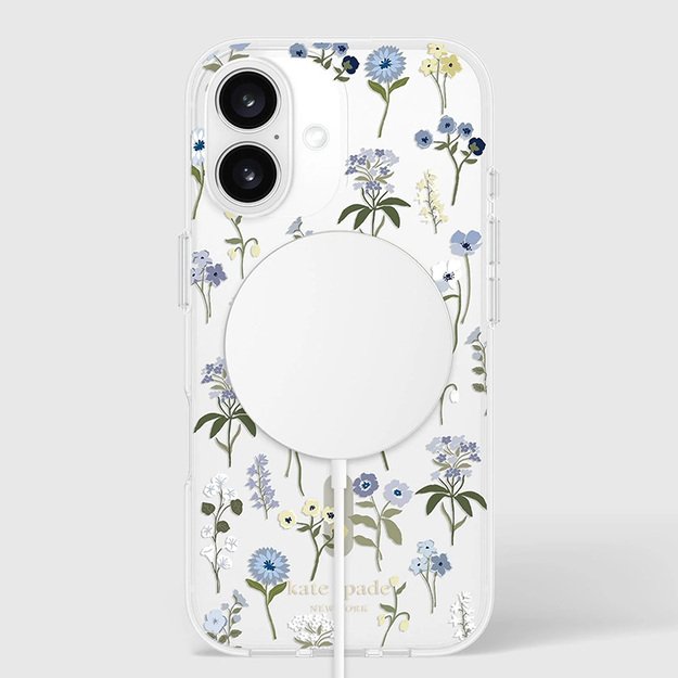 Kate Spade New York Protective MagSafe – dėklas, skirtas iPhone 16 (Precious Bloom)