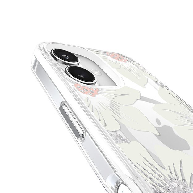 Kate Spade New York Liquid Glitter MagSafe – dėklas, skirtas iPhone 16 (Hollyhock) 17