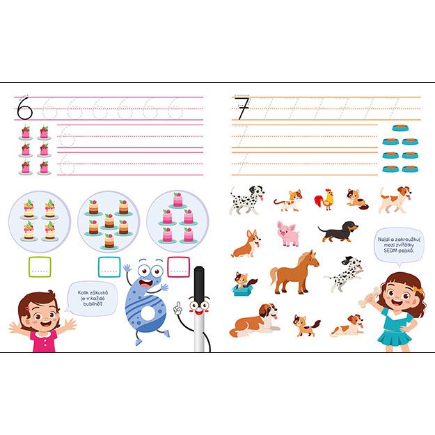 Workbook for preschoolers Numbers and counting