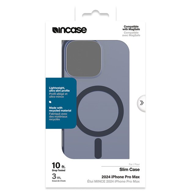 Incase Slim Case MagSafe – dėklas iPhone 16 Pro Max (Deep Space Blue)