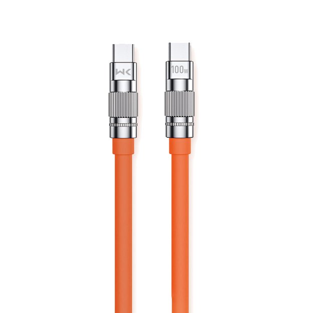 WEKOME WDC-188 Wingle Series – USB-C prie USB-C jungties laidas 100W Greitas įkrovimas 1 m (oranžinė)